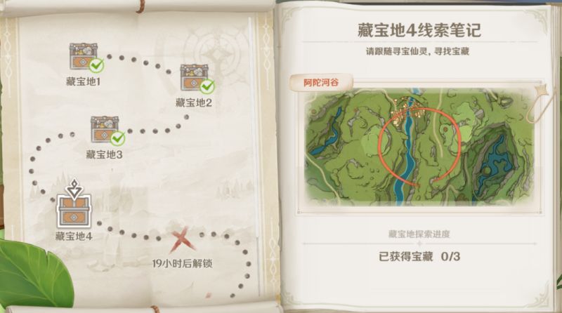 《原神》秘宝迷踪第四天藏宝地4位置攻略