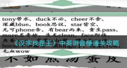 汉字找茬王中英谐音梗攻略图文(中英谐音梗怎么过关抖音小游戏)