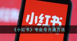 小红书专业号怎么申请(小红书专业号开通方法)