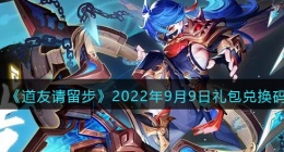 道友请留步礼包码2022年9月9日(兑换码在哪里输入最新2022)
