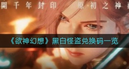 欲神幻想黑白怪盗兑换码是什么(黑白怪盗兑换码一览)