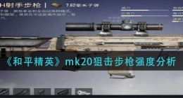 和平精英mk20狙击步枪怎么样(mk20狙击步枪强度分析)