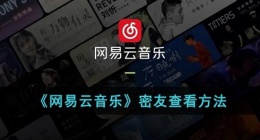 网易云密友在哪(网易云音乐密友查看方法)