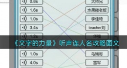文字的力量听声连人名怎么过(听语音连人名攻略图文抖音游戏)