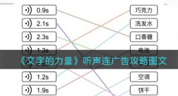 文字的力量听声连广告怎么过(听声音连物品攻略图文抖音游戏)