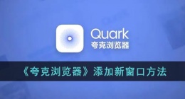 夸克怎么添加窗口(夸克浏览器添加新窗口方法)