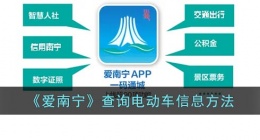 爱南宁怎么查电动车信息(爱南宁app查询电动车信息方法)