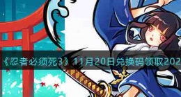 忍者必须死3兑换码最新2022 忍者必须死3的兑换码是什么